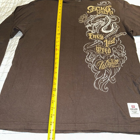 Ecko Unlimited XL L/S Shirt Mint Condition AOP - Picture 6 of 11